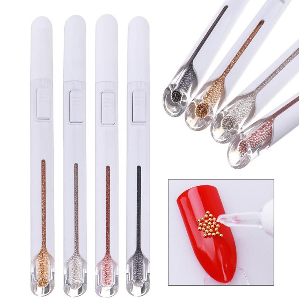 Herramienta para hacer puntos de decoración de uñas cuentas de acero cosechadora de uñas pluma punteadora Multi-función instrumentos de manicura herramienta de decoración de salón