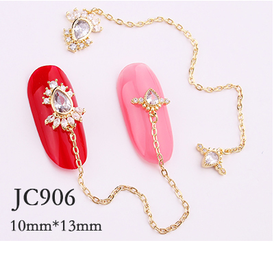 20 stk/parti zirkon krystal diamant 3d smykker japanske neglekunst dekorationer øverste niveau krystal manicure dekorationer