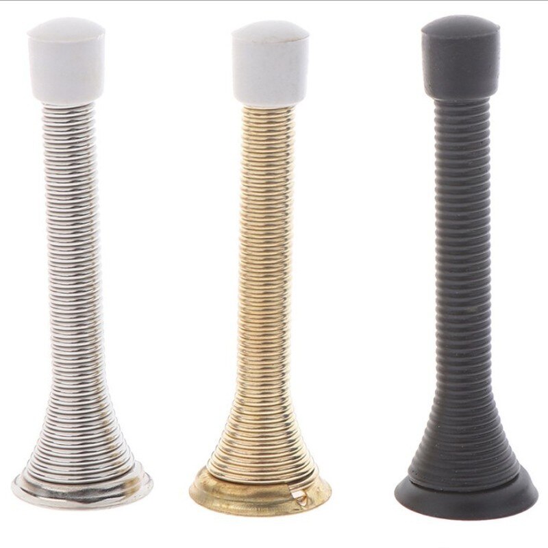Novel Durable Spring Door-Stopper Stop Wall Decorative Stopper Protect s &amp; Safety Lock Cabinet doors Decor