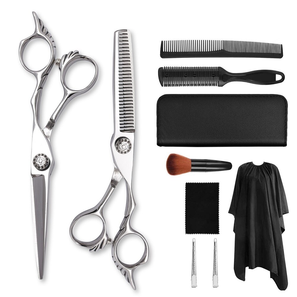 6.0Inch Professionele Kappers Schaar Professionele Kapper Schaar Set Haar Knippen Scharen Schaar Kapsel: F01 10PCS SET