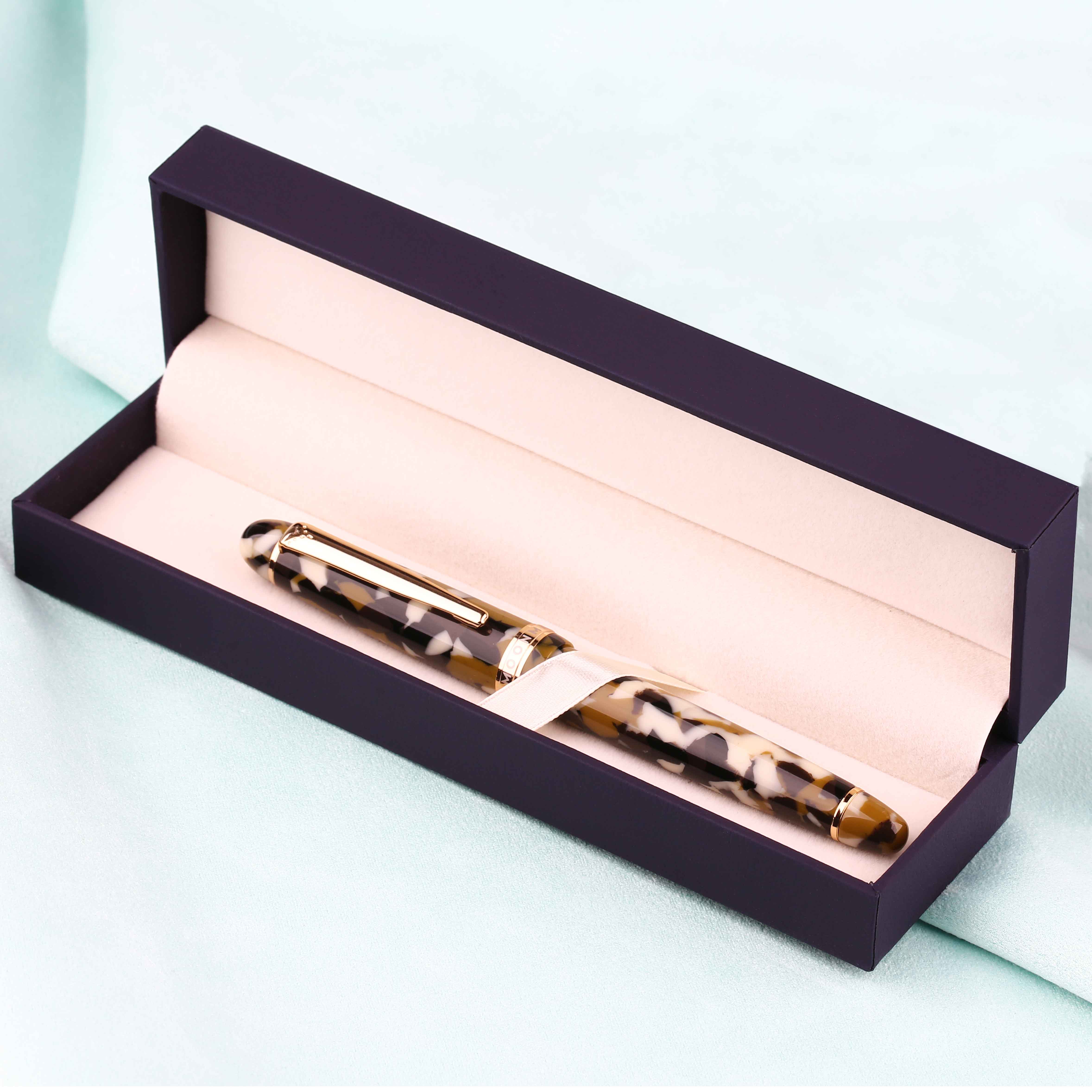 Moonman S3 Colorful Resin Fountain Pen Camouflage Gold-plated EF/F Nib Ink Pen Original Box