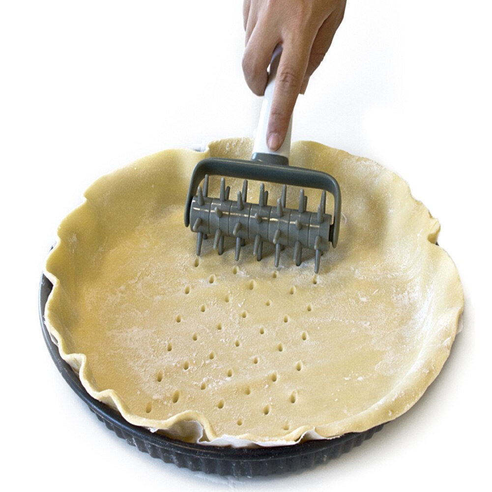 ABS With Spikes Pizza Needle Roller Cake Bread Pin Wheel Easy Clean DIY Grid Cutter Baking Tool Hole Punch Handheld Home Kitchen