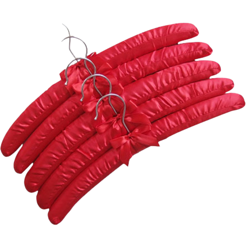 5 pcs/Lot tissu enduit cintre éponge rembourré cintres suspendus cintres hôtel boutique présentoir cintres 18 couleurs 38.5 CM