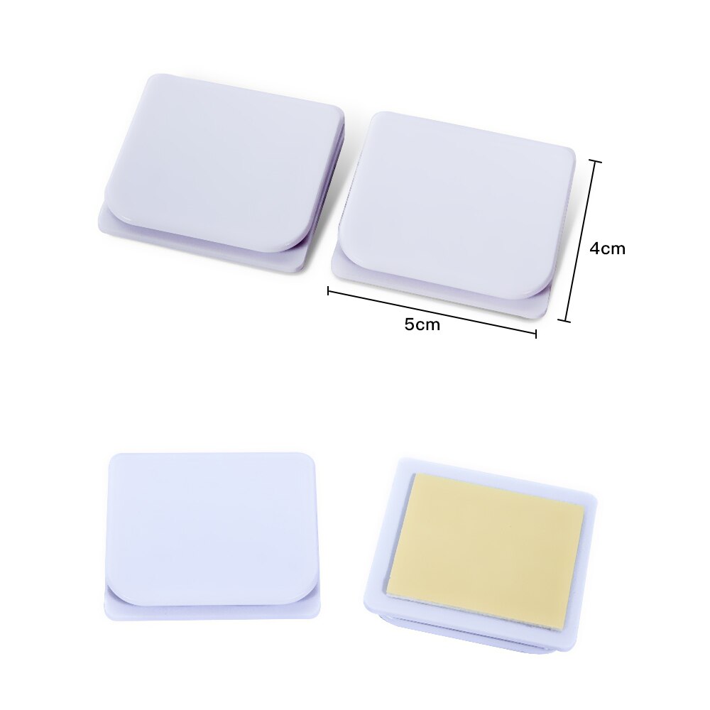 2 Stuks Douchegordijn Clips Badkamer Winddicht Anti Wind Artefact Gordijn Gesp Viscose Vaste Haak Naadloze Gordijn Clips