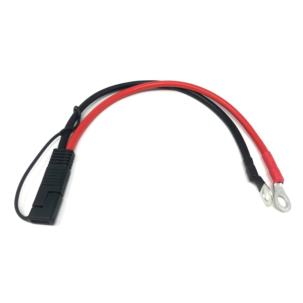 10AWG 30 Cm Sae Naar O Ring Terminal Harnas 2 Pin Quick Disconnect Plug Sae Aansluiting Motorfiets, Auto, tractor-60-200 Celsius