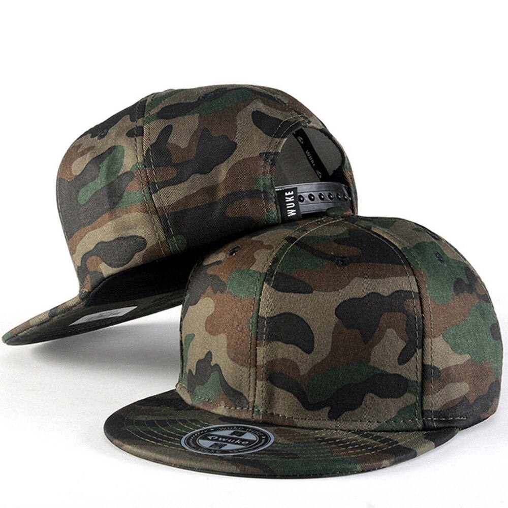 Mænd kvinder baseball camouflage kasket snapback hat hip-hop justerbar top baseball caps vasket udendørs sailor patrol army cap #t2: -en