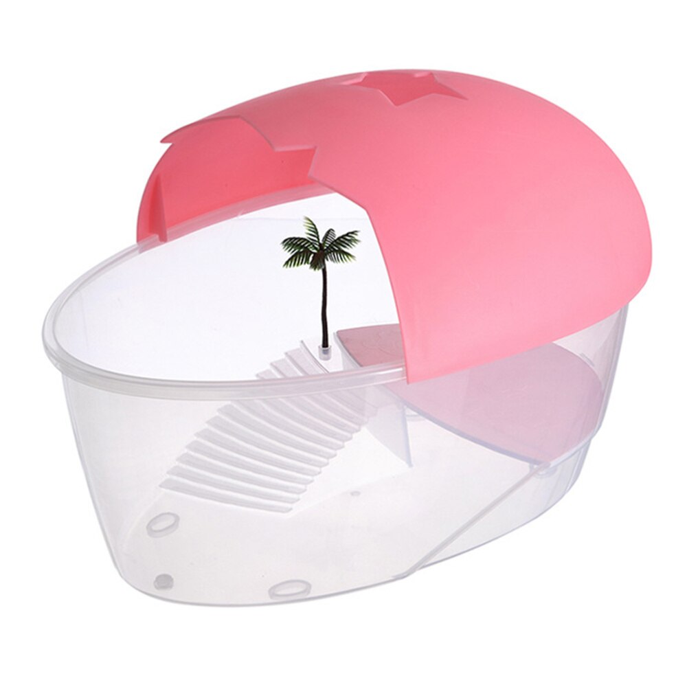 1pc Turtle Tank Reptile Pet Habitat Box Reptile Pet Perching Box: Default Title