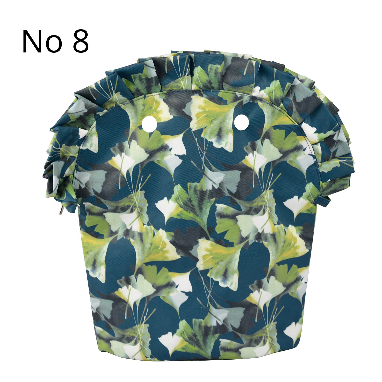 TANQU Floral Frill Pleat Lining Zipper Pocket for Obag 50 composite cloth Insert with Inner Waterproof Coating for O Bag 50: No 8