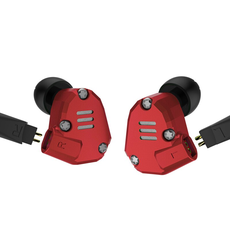 KZ-Auriculares con controladores 2DD + 2BA, monitores estéreo HIFI, deportivos, con tecnología híbrida, cancelación de ruido, para juegos, KZ ZS6 8