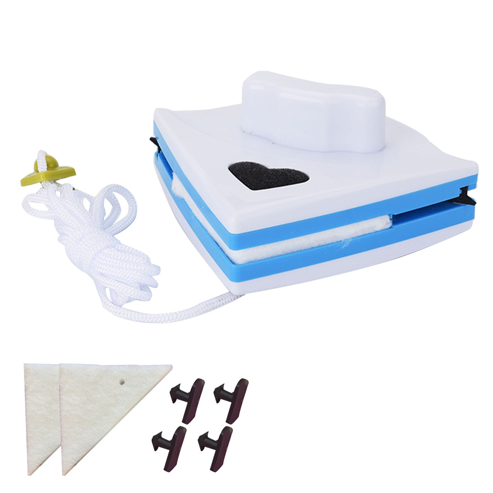 Lave-vitre magnétique à Double face, outil de nettoyage de voiture, balayeuse utile pour la maison, triangulaire, ABS, lave-vitre magnétique