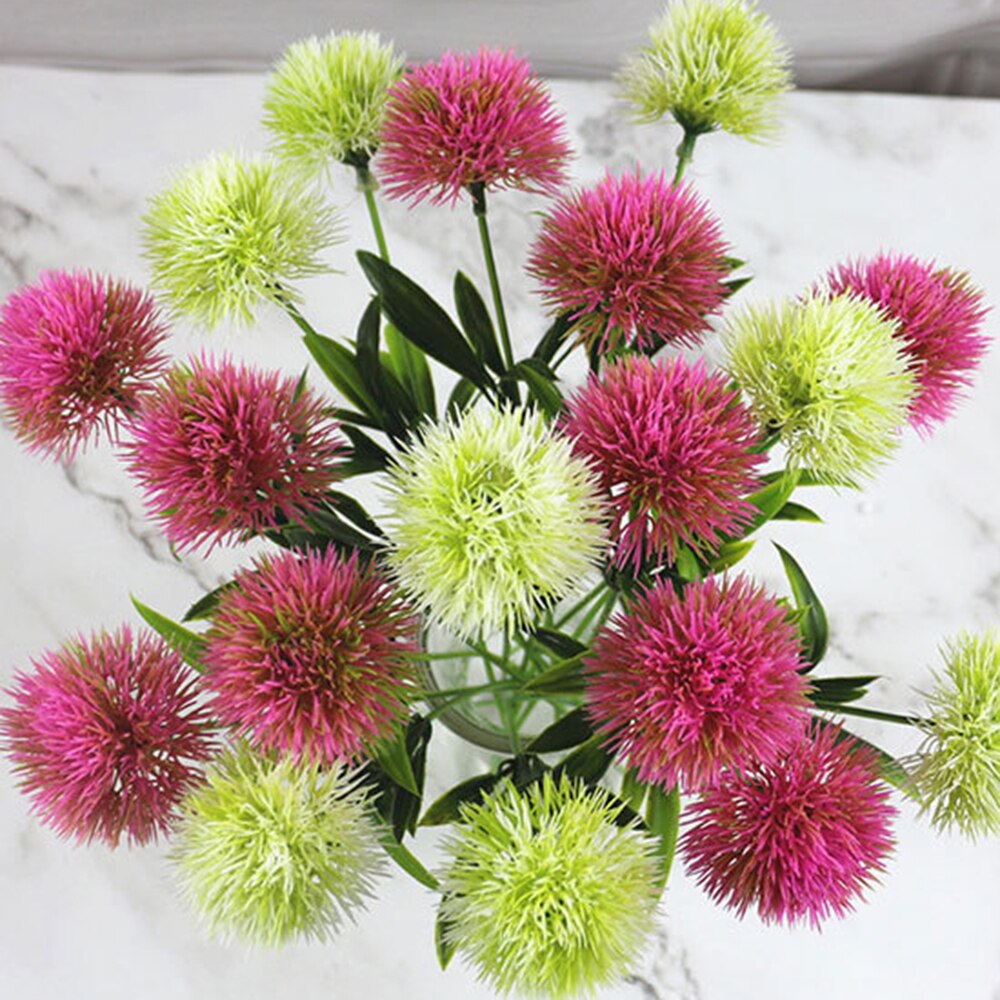 10 Pcs/Boeket Paardebloem Kunstmatige Bloemen Plastic Paardebloem Bruiloft Thuis Hotel Tuin Decoratie Nep Bloem Boeket