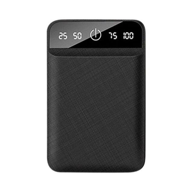 RAXFLY-Mini cargador portátil de 10000Mah para móvil, batería externa de carga rápida para iPhone, Xiaomi, Mi: 4800mAh Black