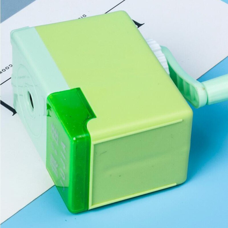 Sacapuntas Manual para Aprendizaje de dibujos animados, papelería, sacapuntas automáticos, suministros para el aula, para niños