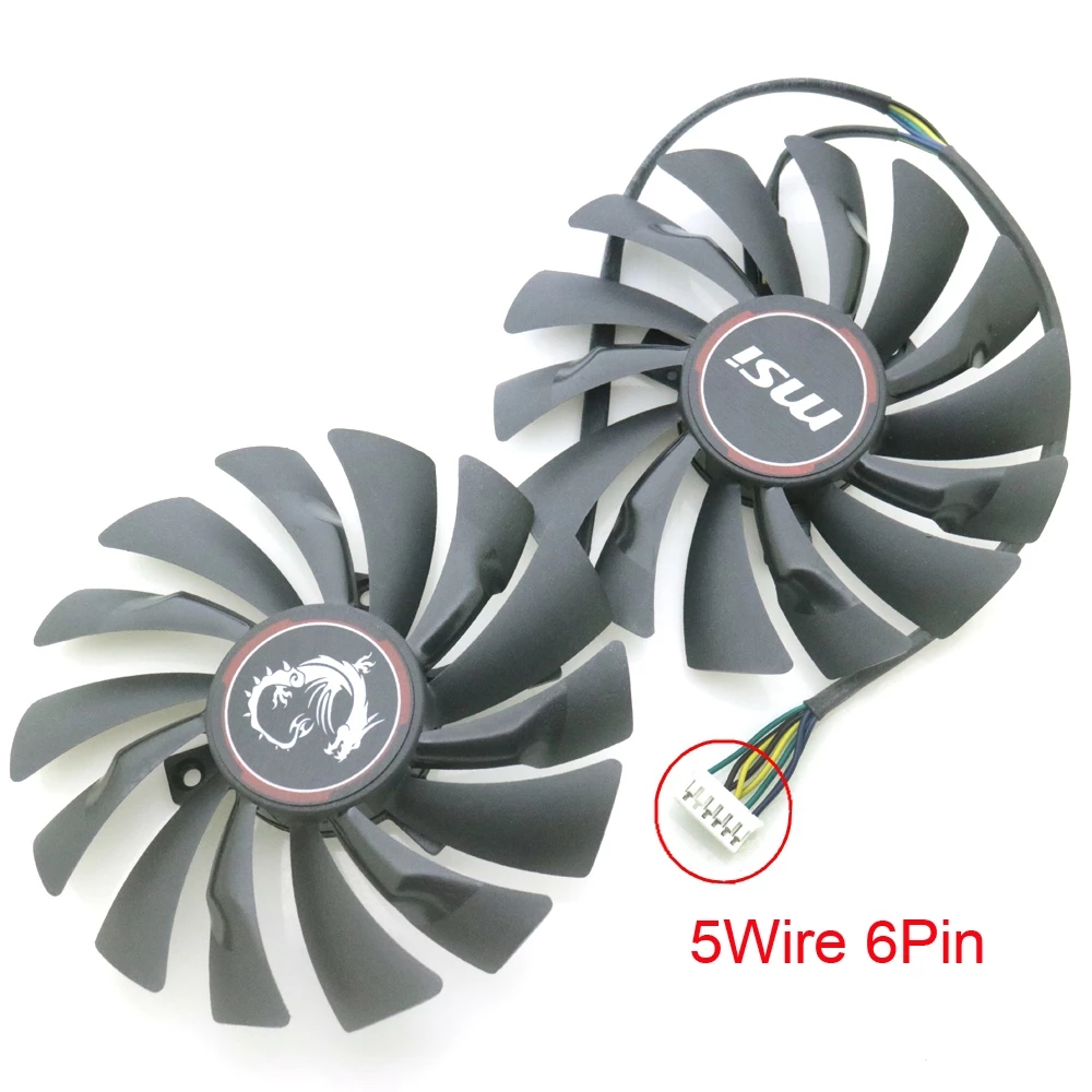 PLD10010S12HH 95mm 12V 0.40A VGA Fan For MSI GTX 950 960 970 980 980Ti GAMING 2G 4G Graphics Card Cooler Cooling Fan