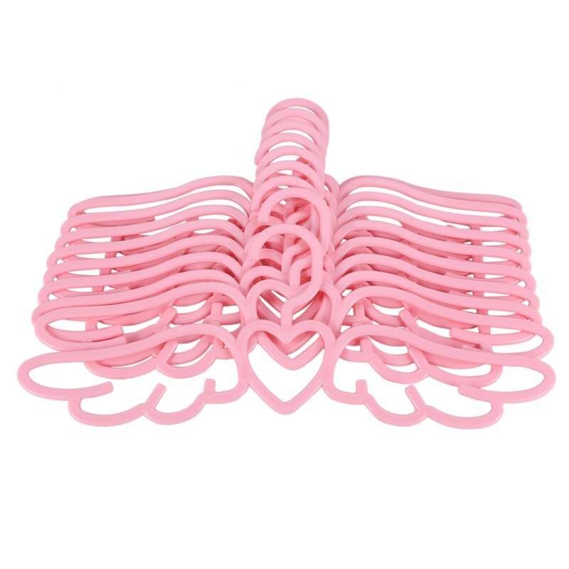 Cintre de chemise en plastique, , ange volant, joli support de sous-vêtements, écharpe, cœur d&#39;amour, rose mignon, 20 pièces