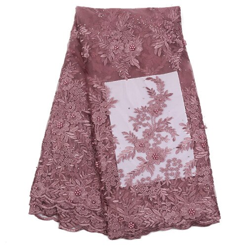Afrikansk blondestof ,fransk tyl blondestoffer,broderi 3d blomster snørebånd til nigeriansk brudekjole  ks2291b: 2291b-8