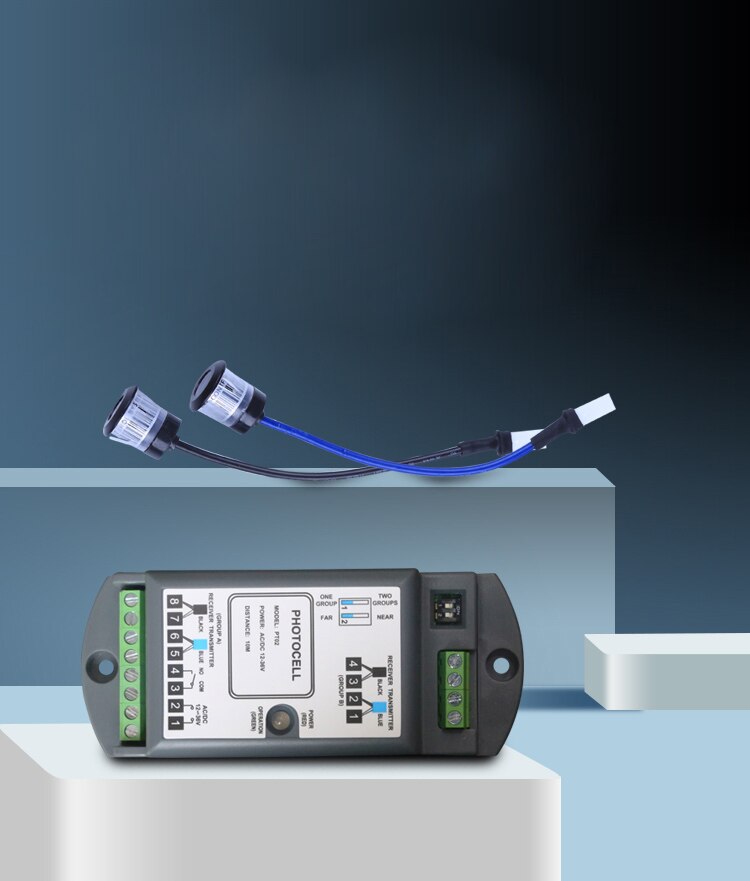 Photoelectric Beam Sensor 10m 90-degree infrared electronic Safety Light automatic door safety beam sensor (Double Beam)