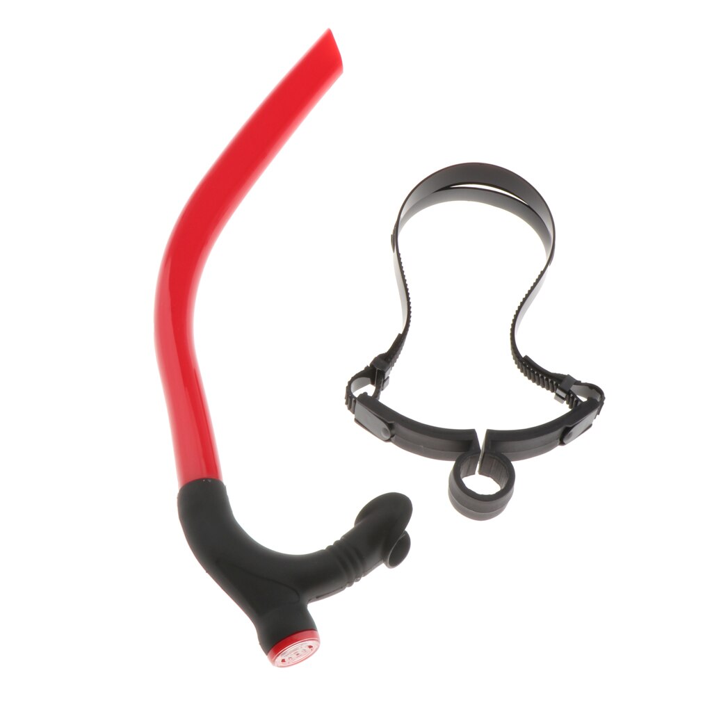 Pool Wet Swimming Snorkel Diving Before Breathing Tube Equipment: Red