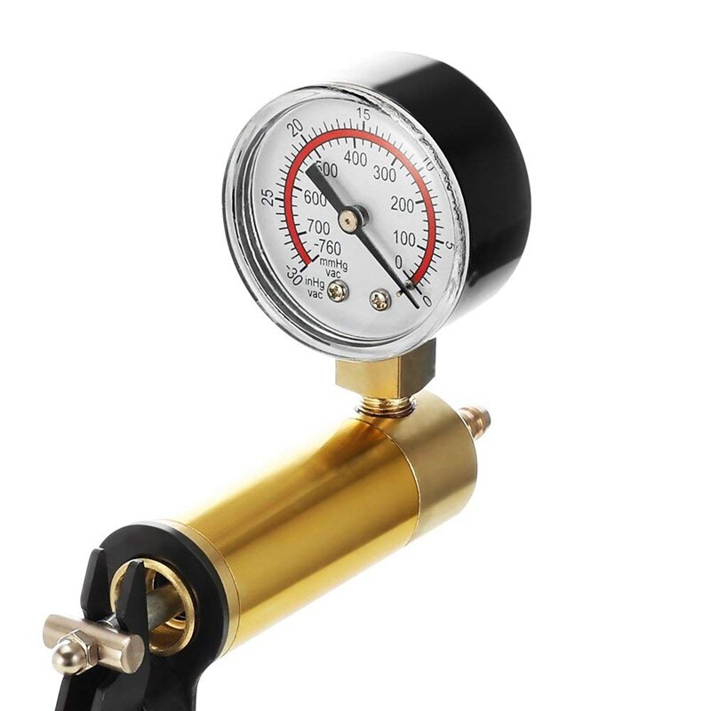 2 In 1 Remontluchter Kit Hand Held Vacuümpomp Test Set Voor Automotive Met Spons Beschermd Case, adapters, Een-Man Rem En C