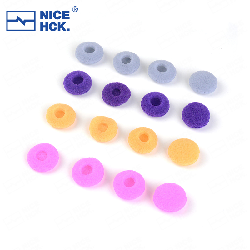 NICEHCK 12/24 paar oordopjes speciale hoge elastische schuim oortelefoonhoezen donut en volledig schuimkussen zacht vervangen spons oorkussens
