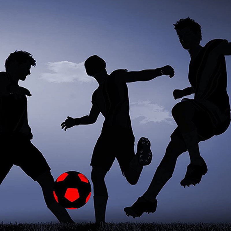 Cool Size 5 Football Light Up LED Soccer Training Ball Super Bright LED Glow Balls Standard Match Training Glowing Soccer Ball