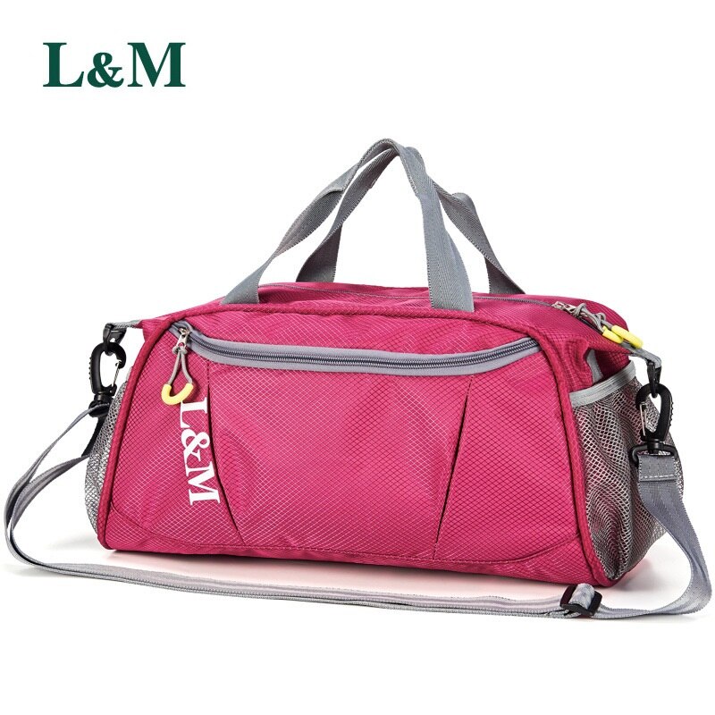 L & M léger et Durable sport Gym sac de sport femmes hommes pour Gym Fitness formation épaule sacs à main sac de Yoga bagages: Purple
