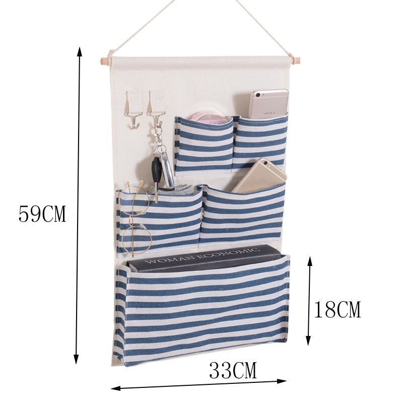 5 Zakken Opknoping Organisatoren Closet Deur Thuis Wall Opknoping Organisator Opbergtas Zakje Houder: E