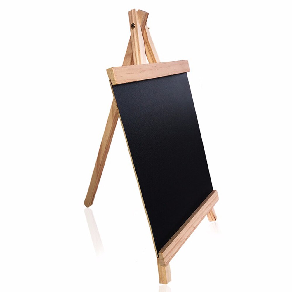 Desktop Message Blackboard Pine Wood Easel Chalkboard Kids Wooden Memo Black Board Collapsible Writing Boards