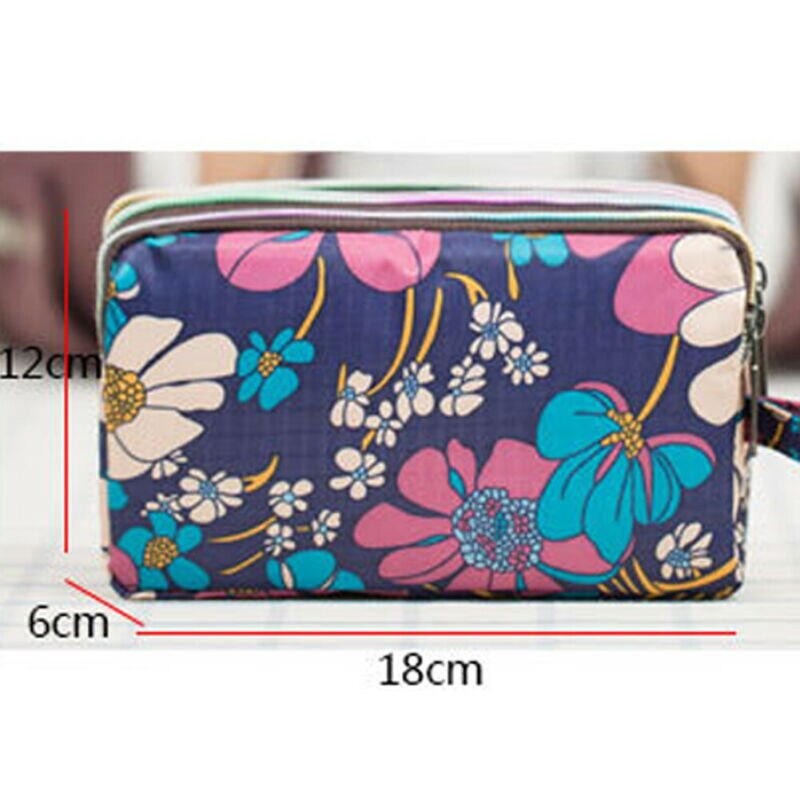 Women Wallet Bag Purse Triple Zipper Clutch Bag Phone Case Organizer Pouch Wallet Card Holder Cover Protection Phone Bag