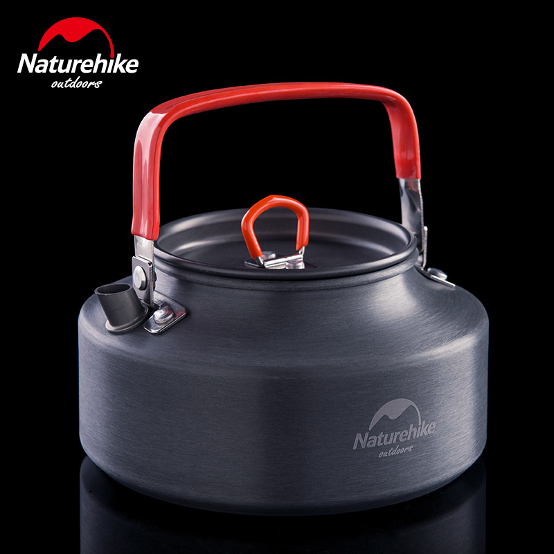 Naturehike Tragbare draussen Camping Teekanne Leichte Wasserkocher Kaffee Topf Trinken Tee Wasserkocher 1,1 L 1,45 L 1,6 L: grau 1.1L