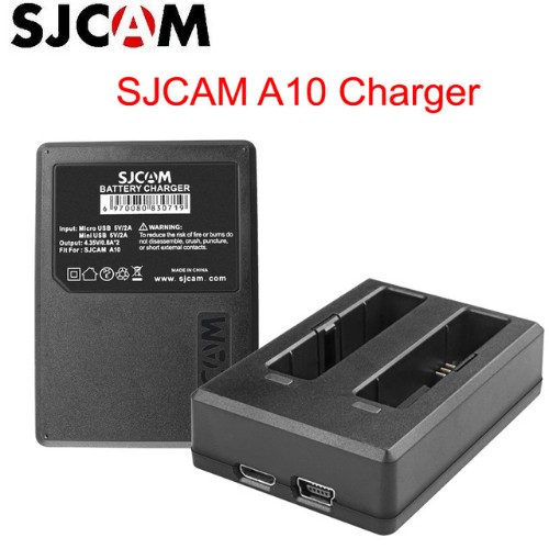 100% Originele SJCAM A10 2650 mAh Backup Oplaadbare Li-on Batterij En Lader Accessoires Voor SJCAM A10 WiFi sport Camera DV: charger and cable