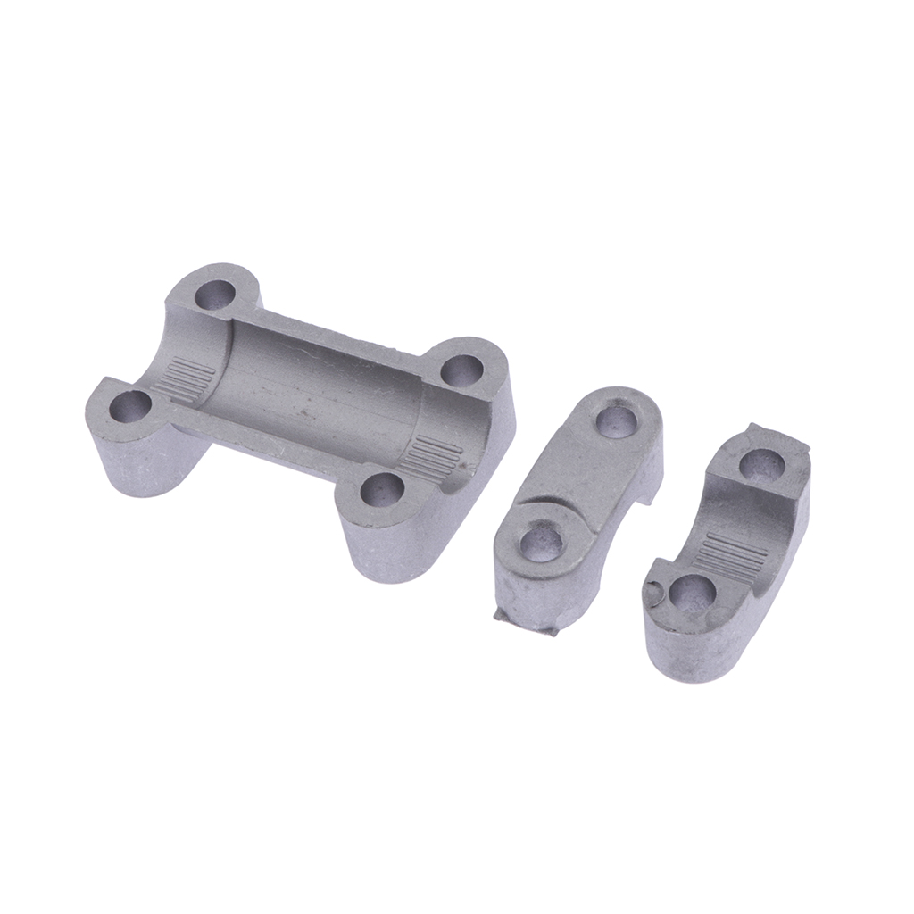 22mm Silver CNC Alloy Handlebar Riser Mount Clamp Adapter Universal Handle Bar Clamp Adapter Riser Taper