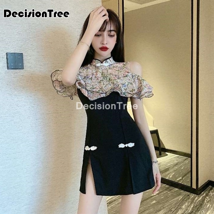 qipao traditional chinese oriental dress women cheongsam modern chinese dress qi pao female dress+pants set cheongsam dress