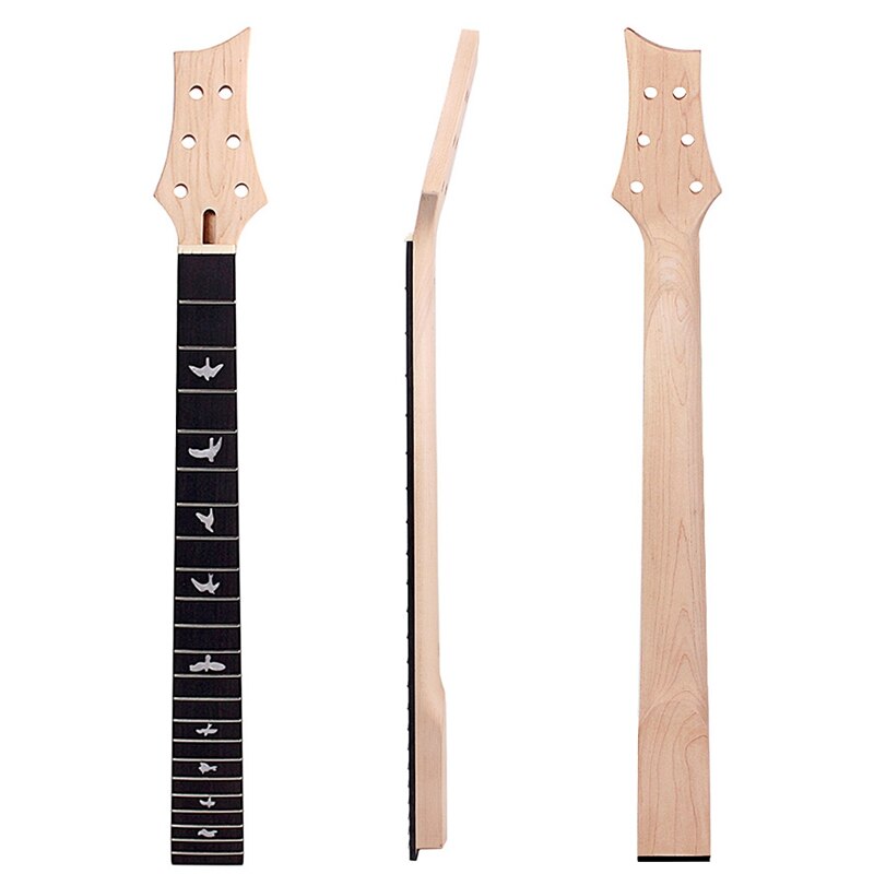 Novedad, 1 Uds., mástil de guitarra de madera sólida de arce 22 trastes, varilla de braguero de 24,75 pulgadas para guitarra eléctrica, Color negro