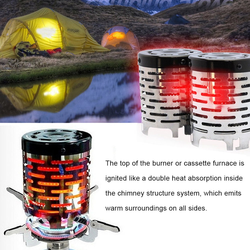 Mini Heater Outdoor Camping Draagbare Herfst En Winter Tent Heater Heater Kachel Kachel Rvs Verwarming Cover