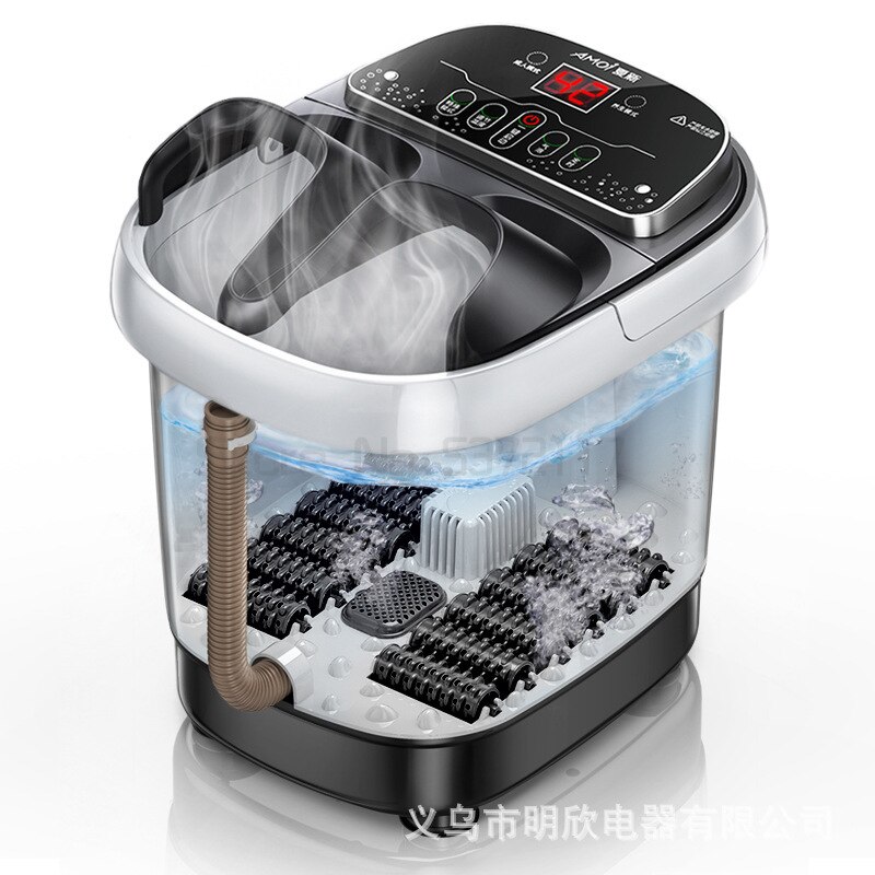 Foot tub foot bath barrel foot washing automatic constant temperature heating electric household massage machine health foot the