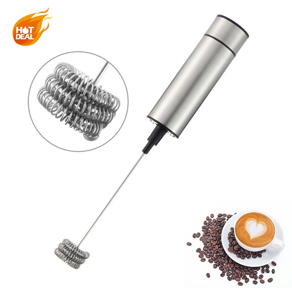 Handhållen elektrisk omrörare mixer mjölkskummare skummare omrörare visp huvud omrörare mixer kök kaffe omrörare verktyg