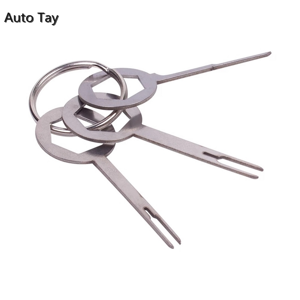 3 Stks/set Auto Terminal Removal Tool Kit Automotive Pin Extractor Plug Auto Reparatie Tool Kabelboom Crimp Puller Verwijder Tool