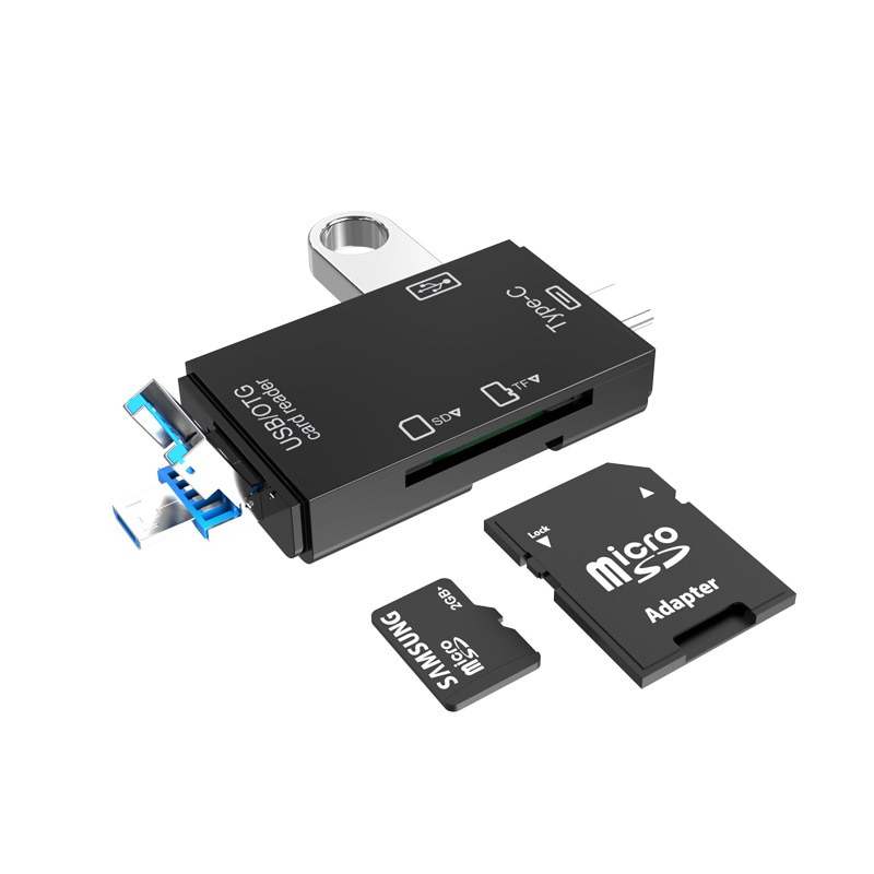Otg Micro Sd Kaartlezer Usb 2.0 Kaartlezer Voor Usb Micro Sd Adapter Flash Drive Smart Geheugenkaartlezer type C Kaartlezer