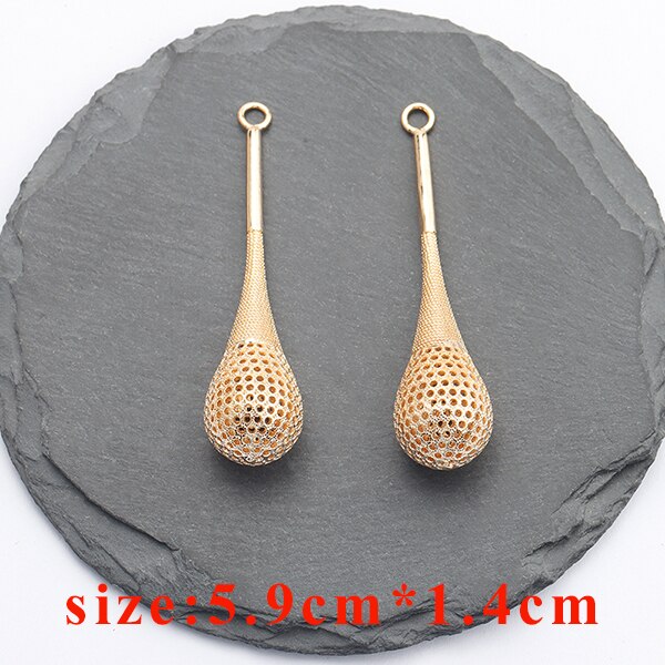YEGUI M831, accessori dei monili, 18k oro placcato, 0.3 micron, ciondolo fai da te, fatto a mano, fascini, fascini di diy orecchini, monili che fanno, 6 pz/lotto: M83110