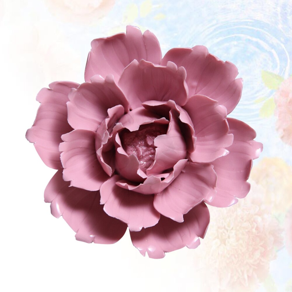 Ceramic Art Flower Wall Hanging Wall-mounted Decor Craft Artificial Stereoscopic Luoyang Peony Hanging Decor for Living Room Hom: Picture 1 2