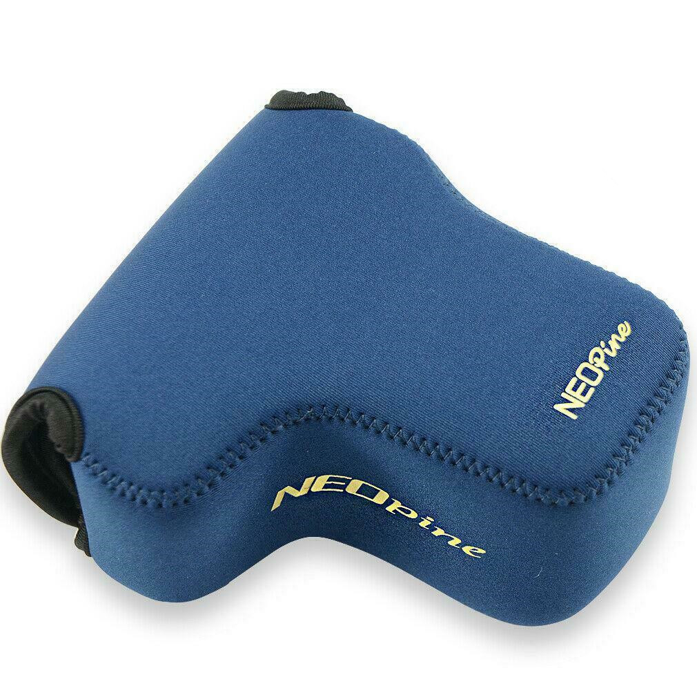 Protective Neoprene Soft Inner case camera bag for Olympus OM-D E-M10 E-M5 EM10 EM5 Mark III II with 14-150mm 12-40mm Lens: Blue
