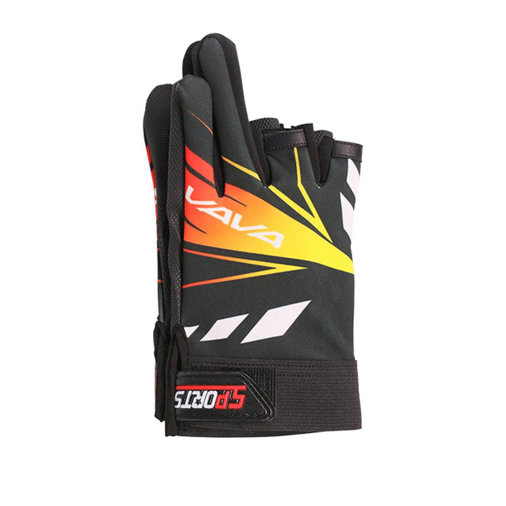 Gants de pêche en néoprène, coupe à trois doigts, pour la chasse, protection des doigts, Guantes Pesca: Rouge