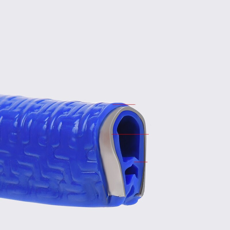 2/3/5m borda da porta do carro scratch protector tira guarda guarnição auto porta tira anti colisão com aço carro-estilo decoração do carro