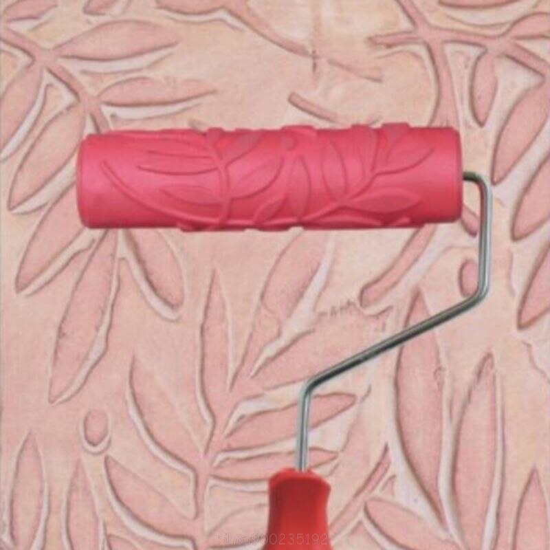7 inch plastic verfroller voor muurdecoratie verfgereedschap reliëfs verfroller muurdecoratie  au 20