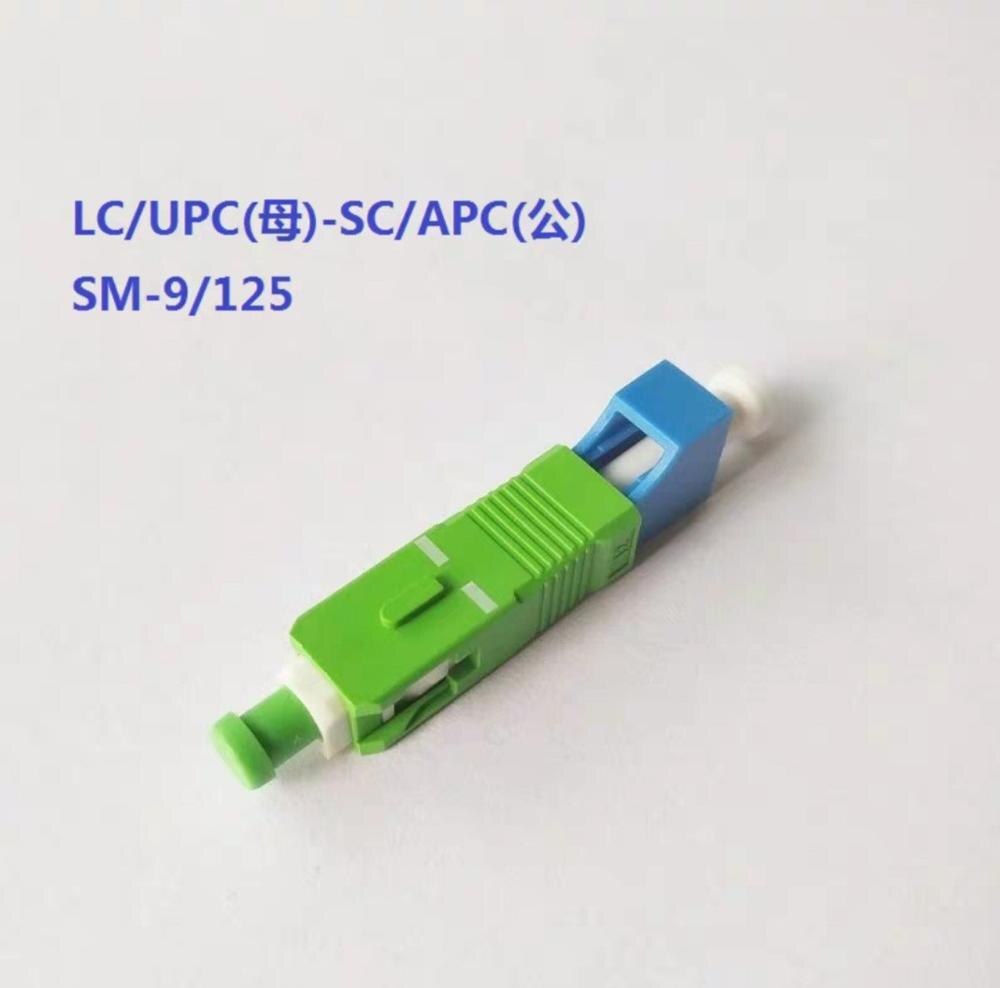 Adaptador híbrido LC-SC fêmea para macho, vfl use sm mm apc fibra óptica acoplador ftth frete grátis elink de fábrica: APC-PC green-blue