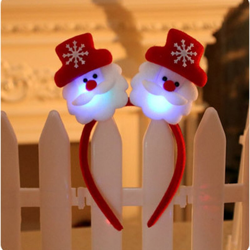 Christmas Shiny Tiara Christmas Reindeer Headband For Children Year Party Decor For Home Christmas Hair Accessories: 1