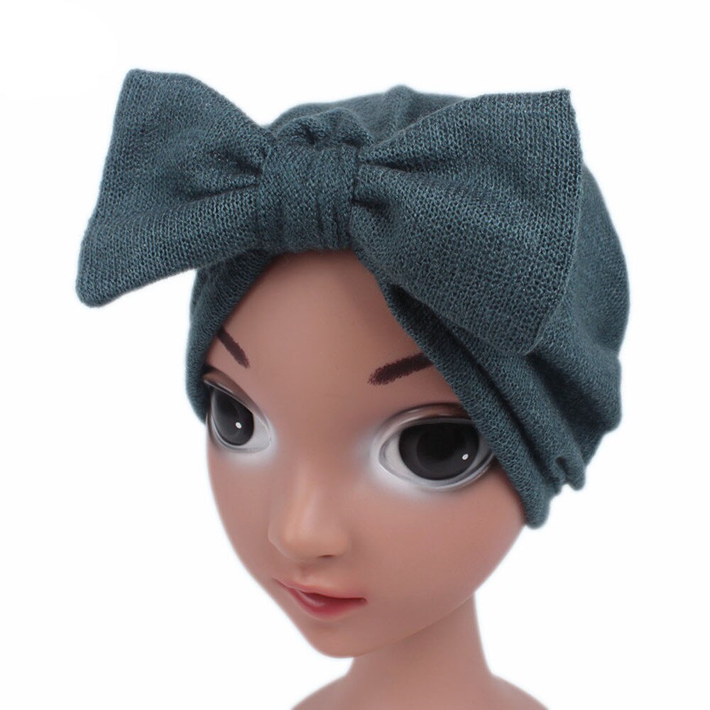 Children Baby Girls Boho Hat Beanie Scarf Turban Head Wrap Cap Hair Band Accessories Headwear Hair Accessories Suit 0-24M