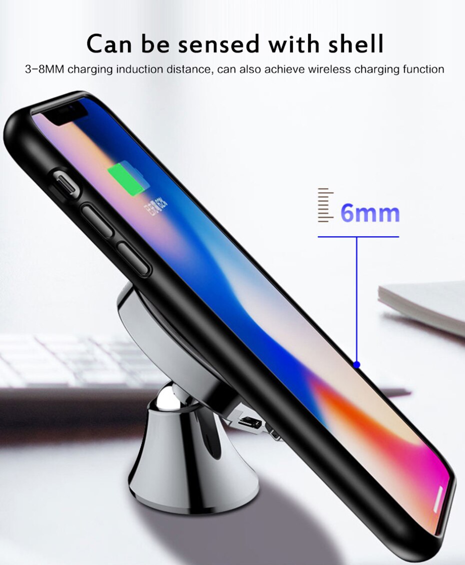 Neue Adsorption Schnelle Magnetische Drahtlose Ladegerät Halfter Für iPhone Xiaomi Samsung Schnelle Ladung Drahtlose Ladegerät Auto Telefon Halfter