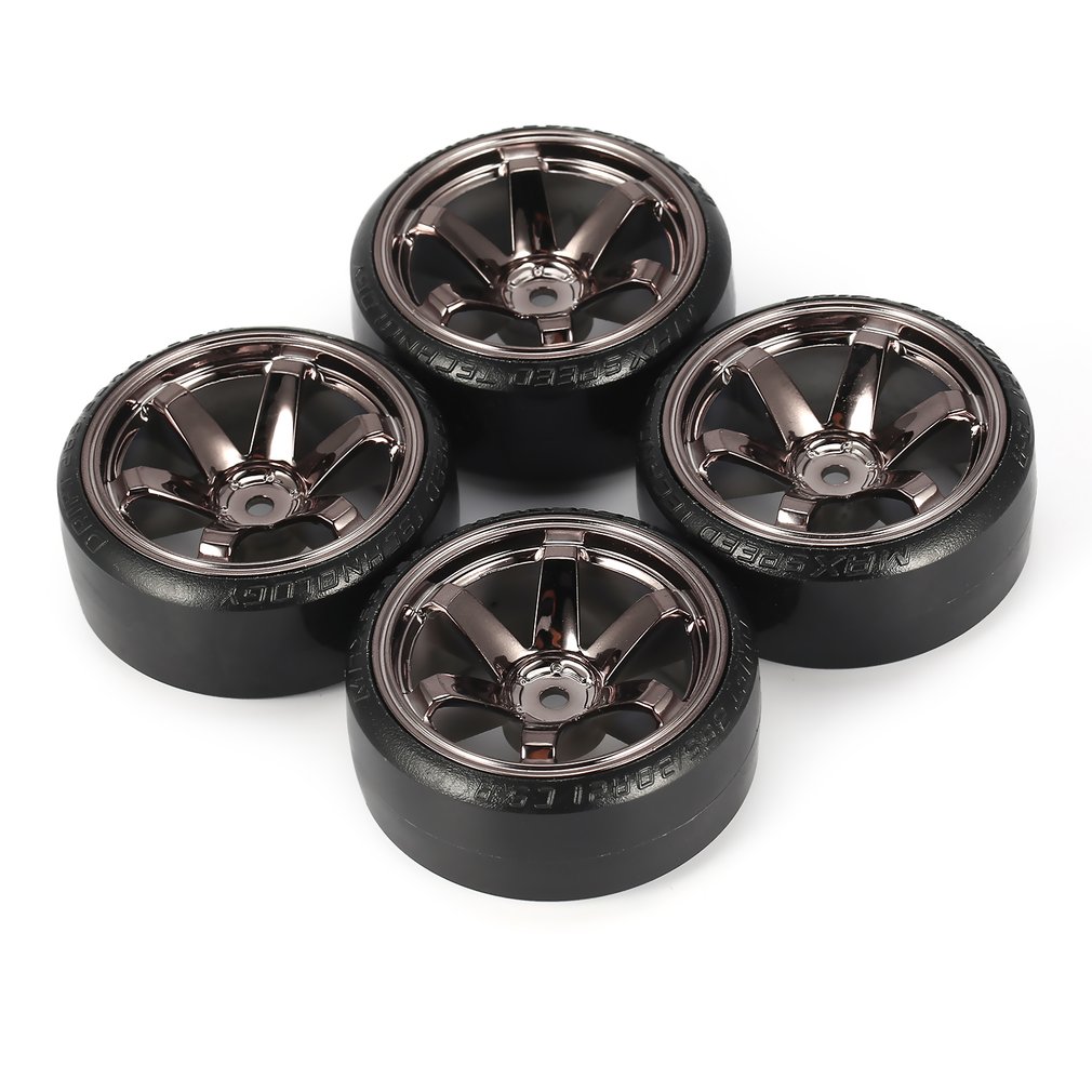 4 Stuks Rc Hard Patroon Drift Banden Tyre Wheel Voor Traxxas Hsp Tamiya Hpi 1:10 Rc On-Road Voertuig drifting Auto Hard Tyre Set